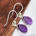 Boucles d'oreilles Améthyste véritable - Boucles d'oreilles en pierres naturelles