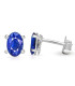 Clous d'oreilles en Saphir facetté Bijoux en saphir bleu KC112