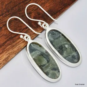 Boucles d'oreilles en Jaspe Kambaba - Bijoux en Jaspe
