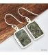 Boucles d'oreilles en Jaspe Kambaba rectangulaires Bijoux en Jaspe KC113.1