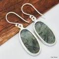 Boucles d'oreilles ovales Jaspe Kambaba - Bijoux en Jaspe