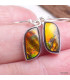 Boucles d'oreilles Ammolite orange grade AAA Bijoux en Ammolite KC114.2