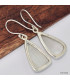 Boucle d'oreilles Sélénite forme libre Boucles d'oreilles en pierres KC115.2