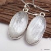 Boucle d'oreilles Selenite ovales allongées Boucles d'oreilles en pierres KC115.5