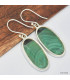 Boucles d'oreilles ovales en Malachite Bijoux en Malachite KC116.3