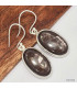 Boucles d'oreilles Hypersthène ovales Boucles d'oreilles en pierres KC117