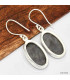 Boucles d'oreilles Hypersthène ovales Boucles d'oreilles en pierres KC117