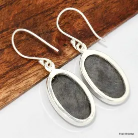 Boucles d'oreilles Hypersthène ovales - Boucles d'oreilles en pierres naturelles