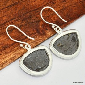 Boucles d'oreilles Hypersthène demi-lune Boucles d'oreilles en pierres KC117.1