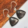 Boucles d'oreilles triangulaires en Hypersthene Boucles d'oreilles en pierres KC117.2
