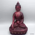 Grande Statue Bouddha rouge Amitabha 27 cm - Statuettes bouddhistes tibétaines artisanales