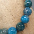 Bracelet mala tibétain en Apatite bleue Bracelet Mala tibétain BRAM21