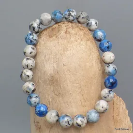 Bracelet mala tibétain Jaspe K2 - Bracelet en perles et Pierres naturelles