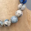 Bracelet mala tibétain Jaspe K2 - Bracelet en perles et Pierres naturelles