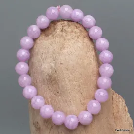 Bracelet mala tibétain Kunzite mauve - Bracelet en perles et Pierres naturelles