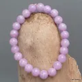 Bracelet mala tibétain Kunzite mauve - Bracelet en perles et Pierres naturelles
