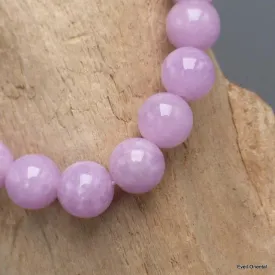 Bracelet mala tibétain Kunzite mauve - Bracelet en perles et Pierres naturelles