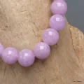 Bracelet mala tibétain Kunzite mauve - Bracelet en perles et Pierres naturelles