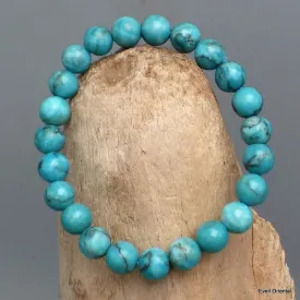 Bracelet mala tibétain Turquoise africaine - Bracelet en perles et Pierres naturelles