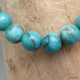 Bracelet mala tibétain Turquoise africaine - Bracelet en perles et Pierres naturelles