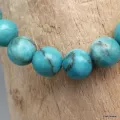 Bracelet mala tibétain Turquoise africaine - Bracelet en perles et Pierres naturelles