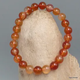 Bracelet mala tibétain en Cornaline - Bracelet en perles et Pierres naturelles