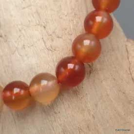 Bracelet mala tibétain en Cornaline - Bracelet en perles et Pierres naturelles