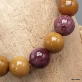 Bracelet mala tibétain Jaspe Mokaïte - Bracelet en perles et Pierres naturelles