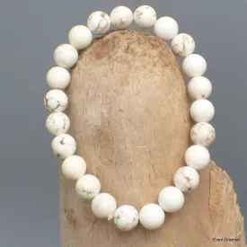 Bracelet mala tibétain Scolecite - Bracelet en perles et Pierres naturelles
