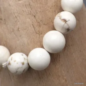 Bracelet mala tibétain Scolecite - Bracelet en perles et Pierres naturelles