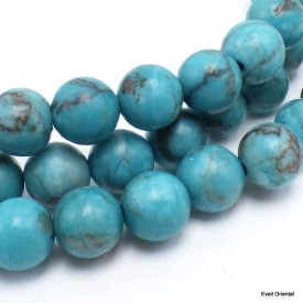 Collier mala tibétain en Turquoise Africaine Mala tibétain 108 perles MADP51