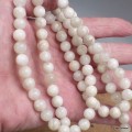 Collier mala tibétain Pierre de lune blanche Mala tibétain 108 perles MADP52