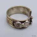 Bague tibétaine mantra et dorjé - Bagues tibétaines bouddhistes