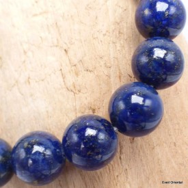 Bracelet Lapis Lazuli véritable – Mala tibétain 21 perles + Guru