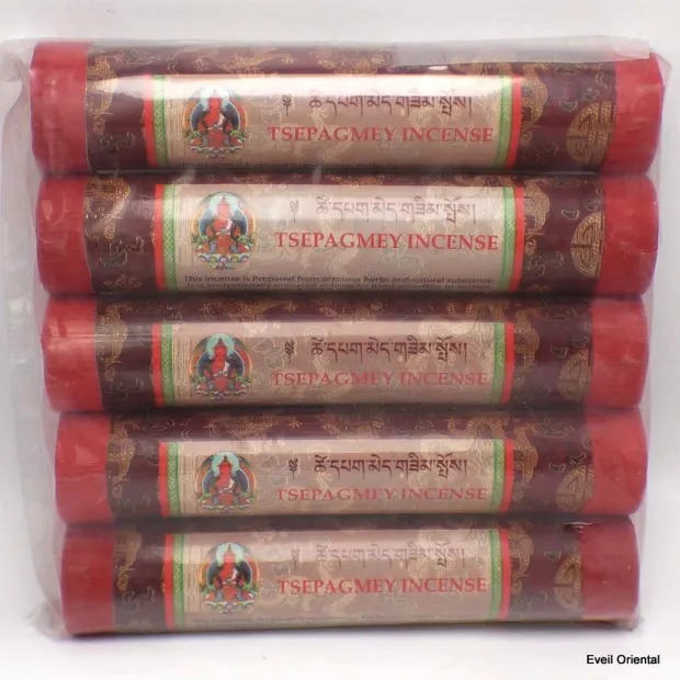 Encens tibétain Tsepagmey - Guérison, méditation, offrandes - Encens tibétains, accessoires