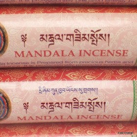 Encens tibétain Mandala paquet rigide Encens tibétains, accessoires ENC306