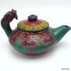 Petite Théière tibétaine en pierres authentiques Artisanat tibétain bouddhiste TH10