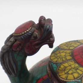 Petite Théière tibétaine en pierres authentiques Artisanat tibétain bouddhiste TH10