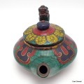 Petite Théière tibétaine en pierres authentiques Artisanat tibétain bouddhiste TH10