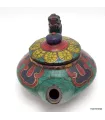 Petite Théière tibétaine en pierres authentiques - Artisanat tibétain bouddhiste