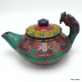 Petite Théière tibétaine en pierres authentiques Artisanat tibétain bouddhiste TH10