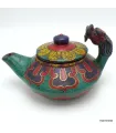 Petite Théière tibétaine en pierres authentiques - Artisanat tibétain bouddhiste