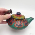 Petite Théière tibétaine en pierres authentiques Artisanat tibétain bouddhiste TH10