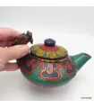 Petite Théière tibétaine en pierres authentiques - Artisanat tibétain bouddhiste
