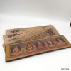 Livre de prières bouddhiste patine antique 28 cm Livre de prières bouddhistes ref 3795