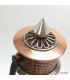 Moulin à prière bouddhiste 21 cm en cuivre Objets rituels bouddhistes 7002