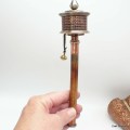 Moulin à prière bouddhiste 21 cm en cuivre Objets rituels bouddhistes 7002
