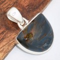Petit pendentif Pietersite bleue Pendentifs pierres naturelles KC120.1