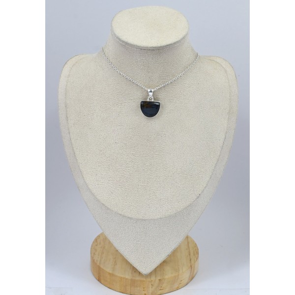 Petit pendentif Pietersite bleue Pendentifs pierres naturelles KC120.1