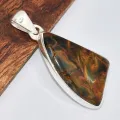 Pendentif asymétrique en Pietersite fauve - Pendentifs pierres naturelles